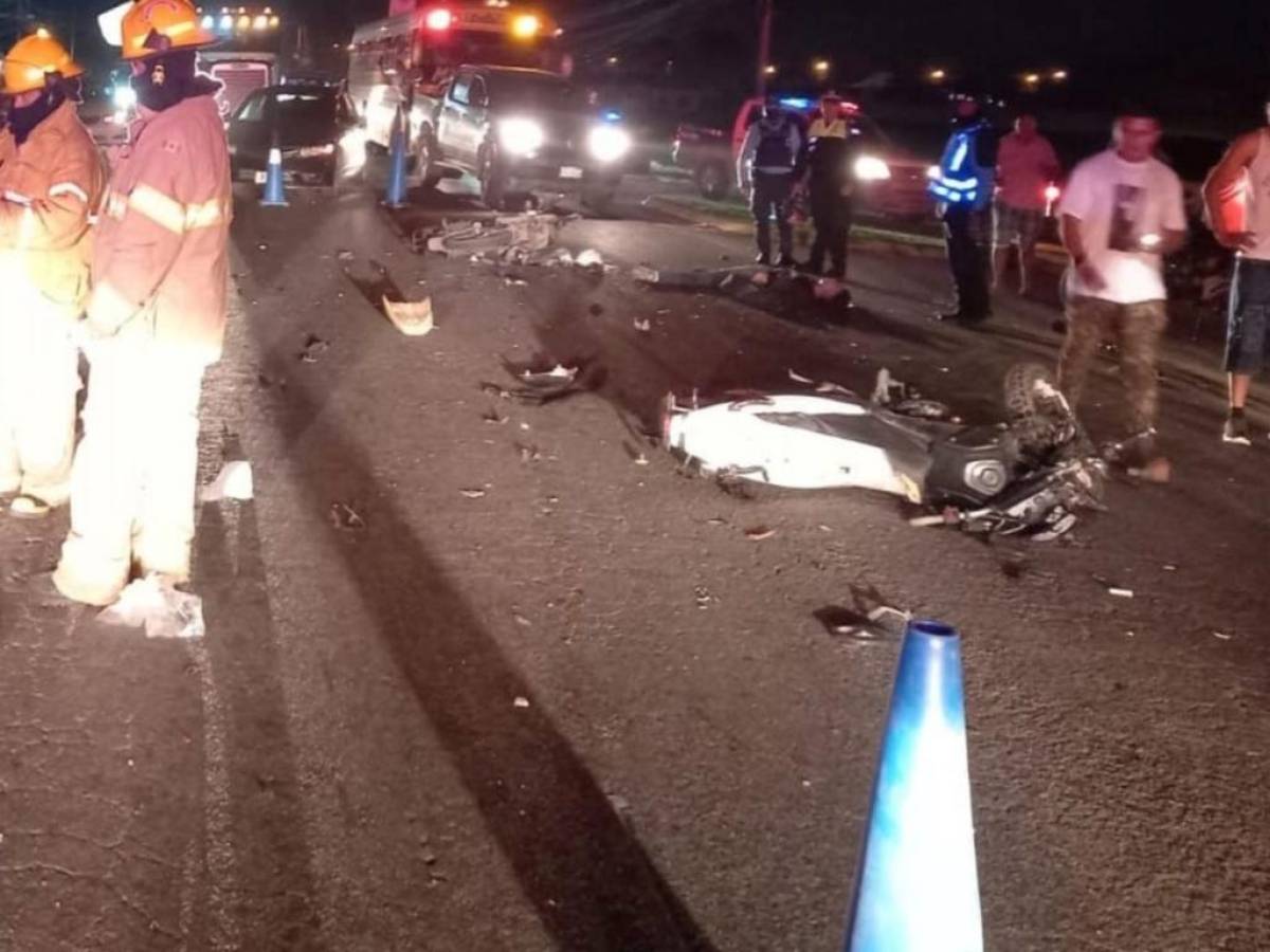 Choque entre motociclistas deja dos muertos en El Progreso, Yoro