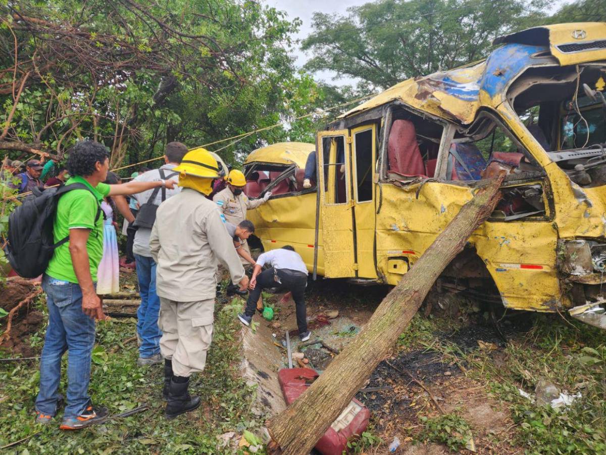 Las primeras imágenes del fatal accidente en Namasigüe