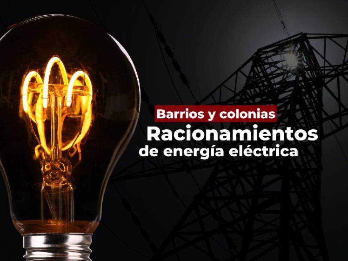 Calendario de racionamientos: ¿qué colonias de la capital no tendrán energía y por cuánto tiempo el resto de la semana?