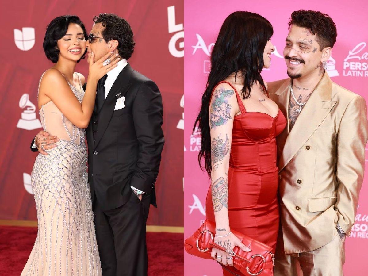 ¿Nodal, el rey del amor exprés? De Cazzu a Ángela Aguilar: su cambio de pareja en los Grammy