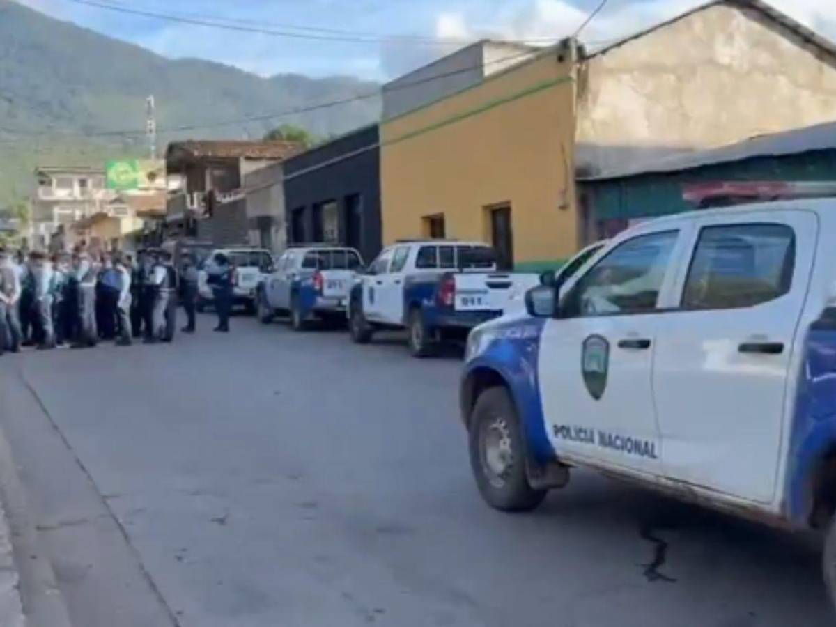 Black Mambas y 200 agentes policiales: así luce Catacamas tras intervención