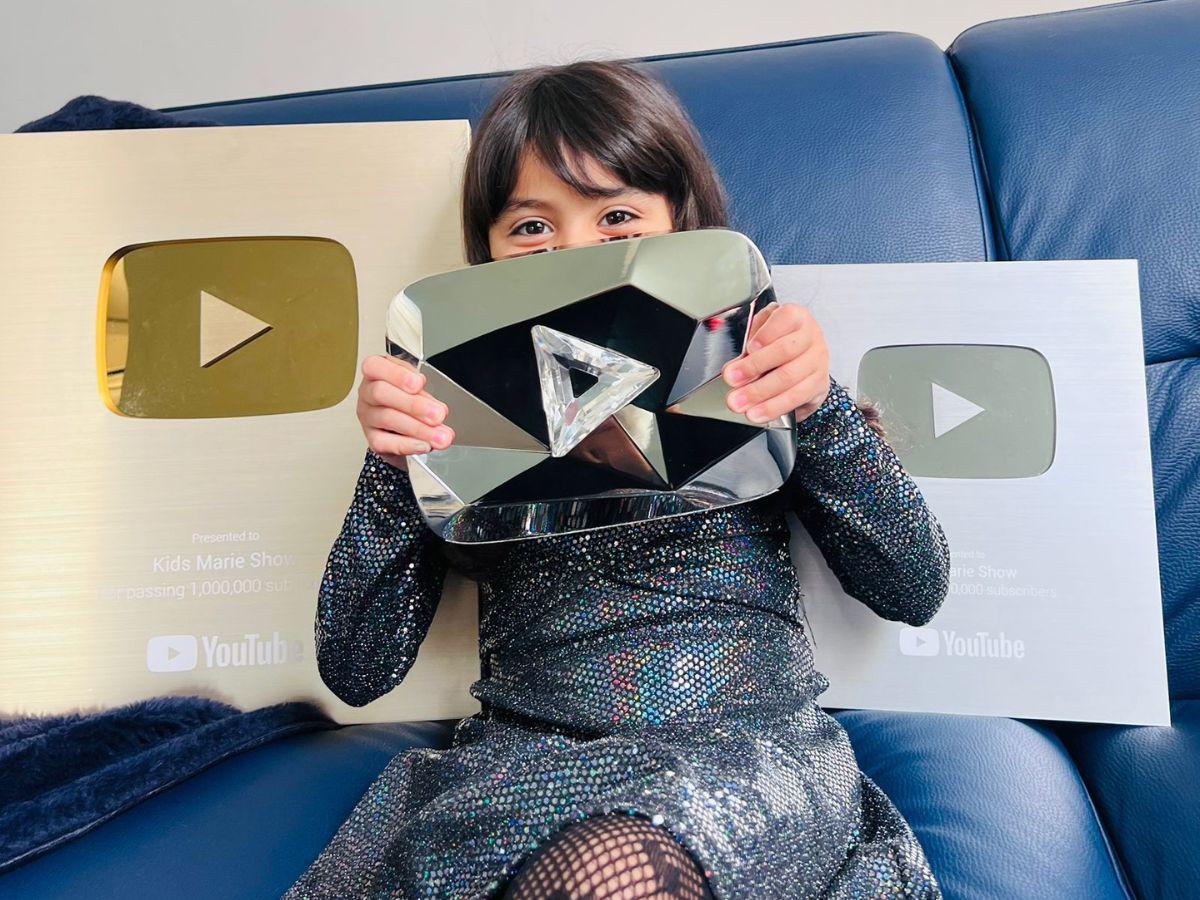 Así es Marie, la youtuber infantil hondureña que logró el diamante de YouTube