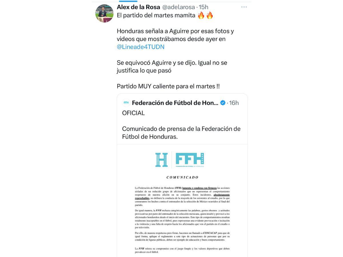 Faitelson y prensa de México atiza contra la Federación de Honduras: “Son lo que son”