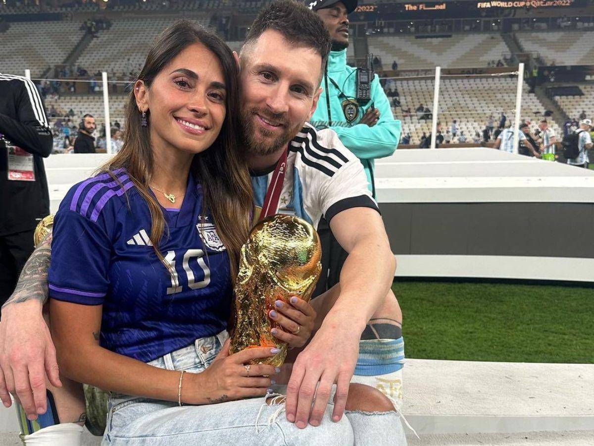 La felicitación de Antonela Roccuzzo a Messi tras ganar el Mundial de Qatar: “Nosotros sabemos lo que sufriste”