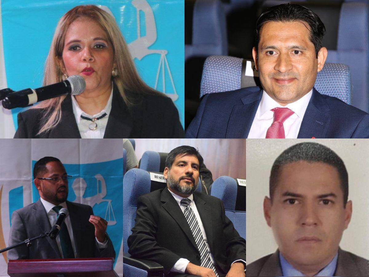 $!Cuatro hombres y una mujer aparecen en la lista que envió la Junta Proponente al Congreso Nacional. Muchos diputados dijeron no estar conforme con el listado.