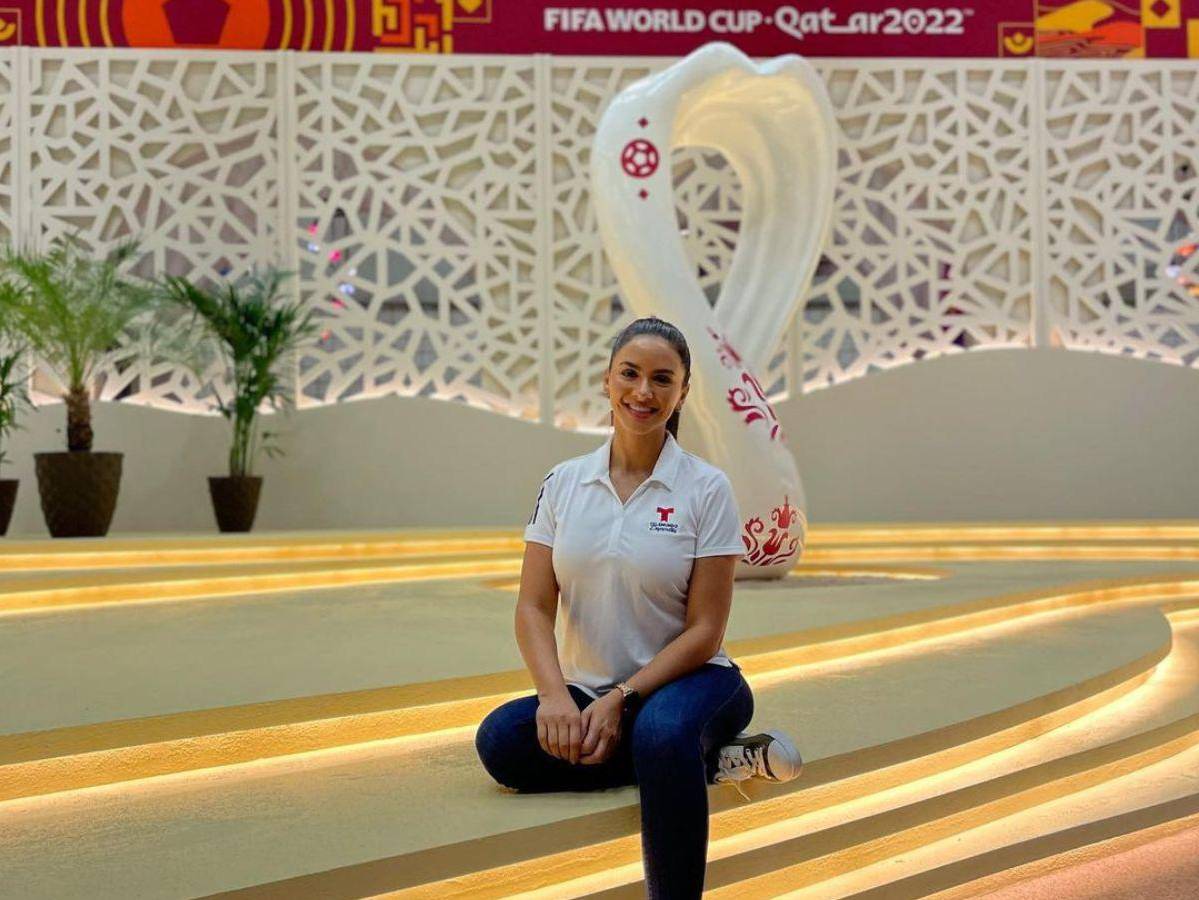 Ana Jurka llega a Qatar para cubrir el mundial de fútbol