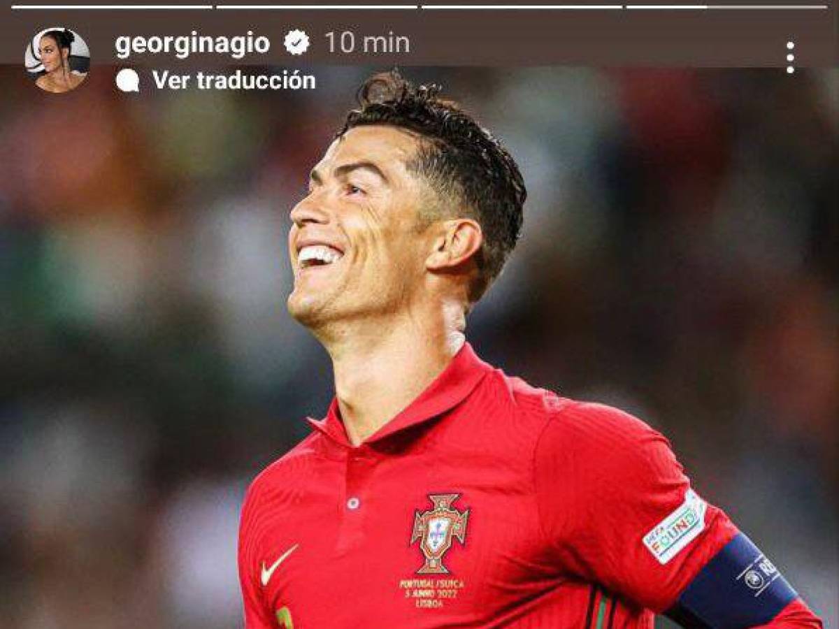 Georgina envió su apoyo a Cristiano Ronaldo