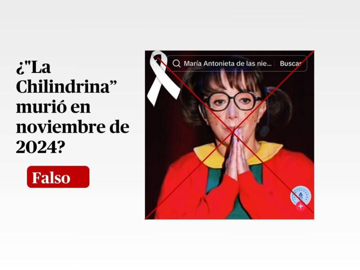 No, “La Chilindrina” no murió en noviembre de 2024, es un bulo