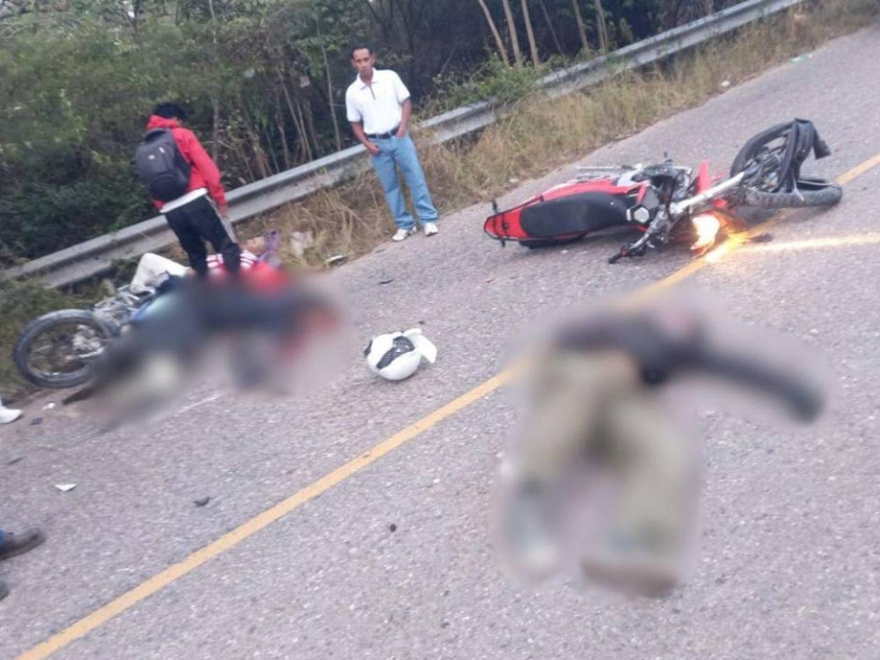 Al menos dos muertos y un herido deja choque de motocicletas en El Zamorano