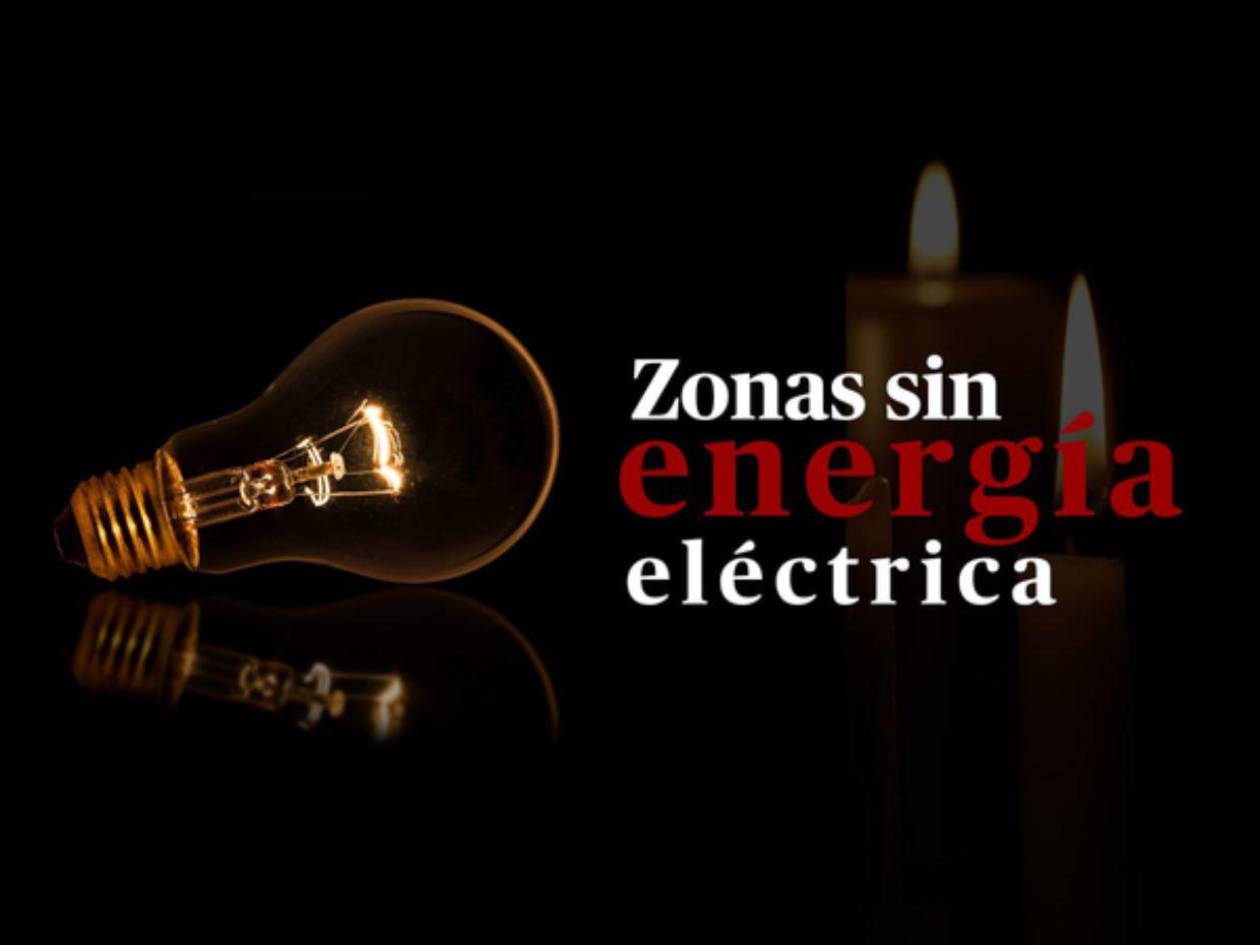 Cortes de luz este jueves 16 de enero en cinco departamentos de Honduras