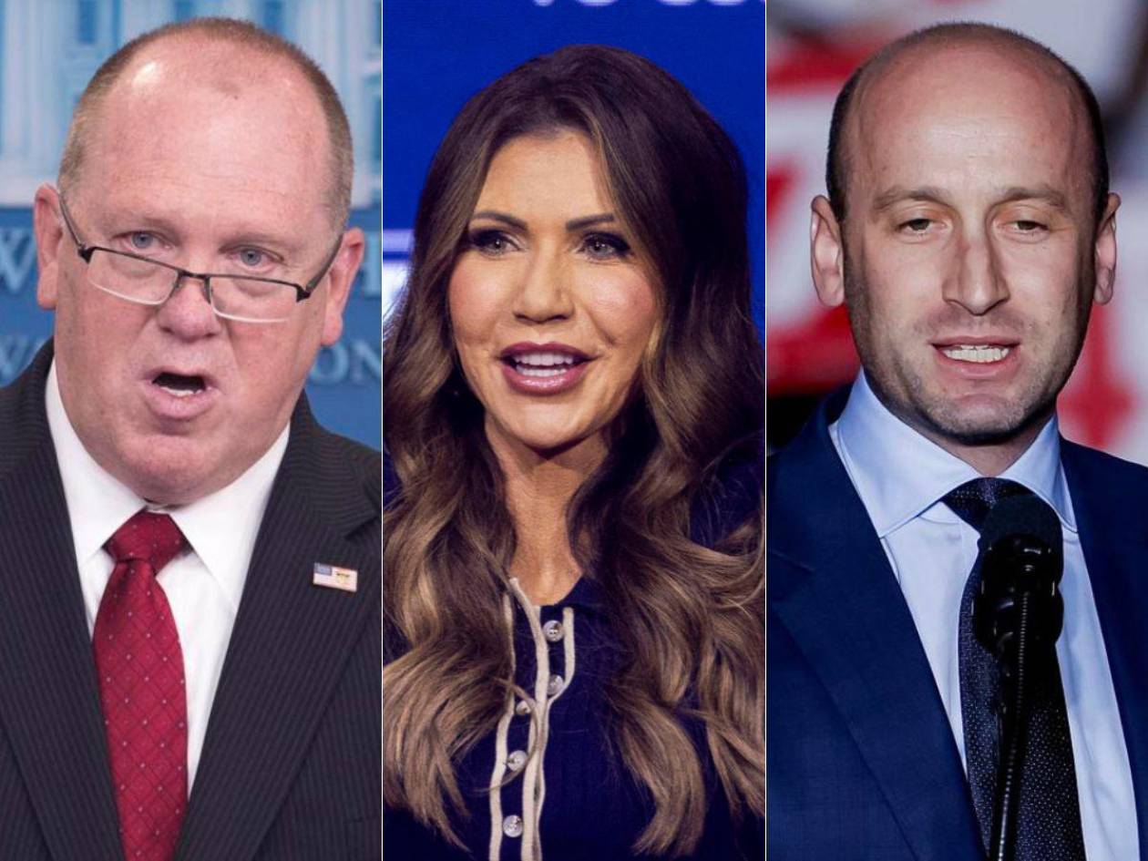 Homan, Miller y Noem: los halcones de Trump para su duro plan antiinmigrantes