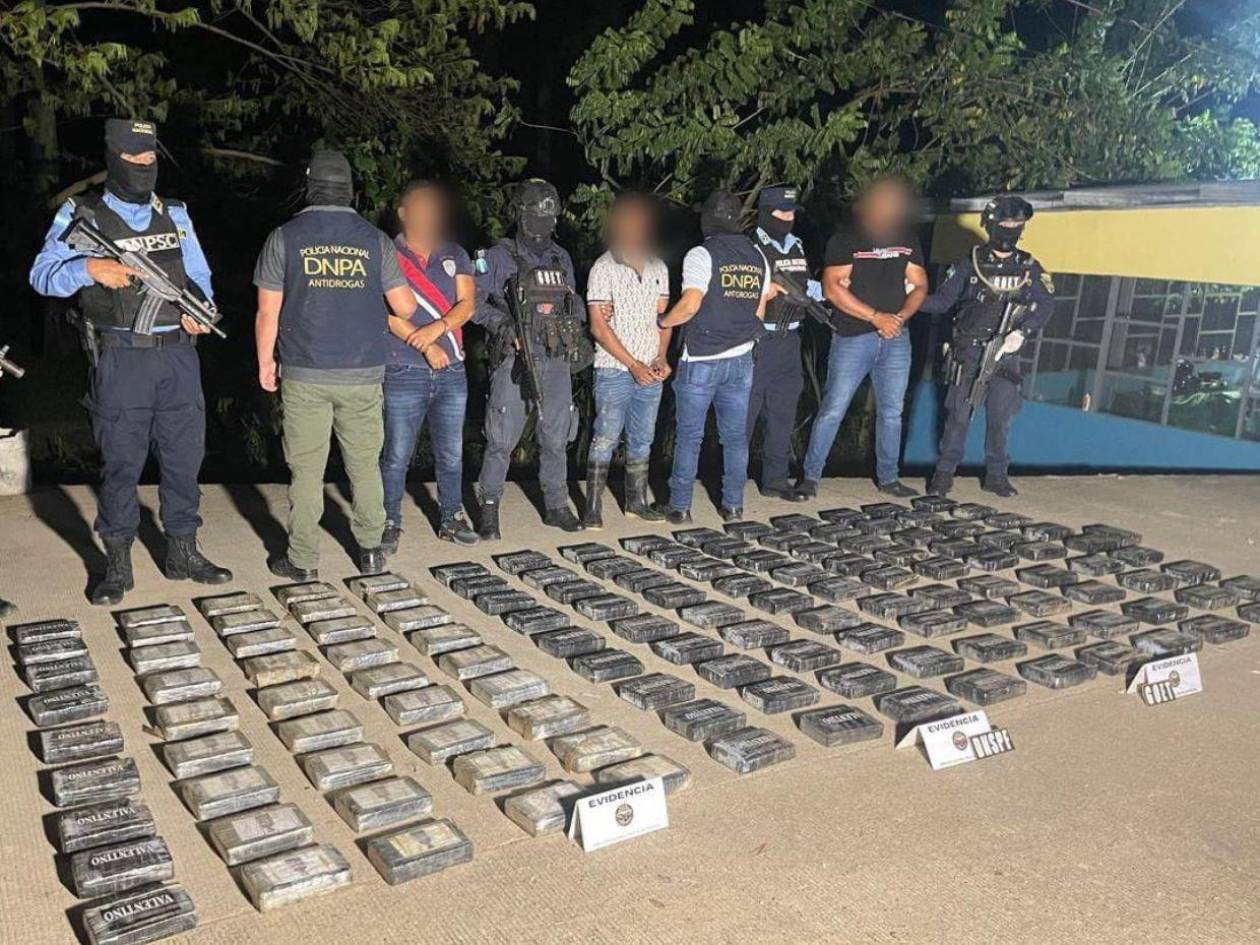 Capturan en Colón a tres hombres con 136 kilos de cocaína