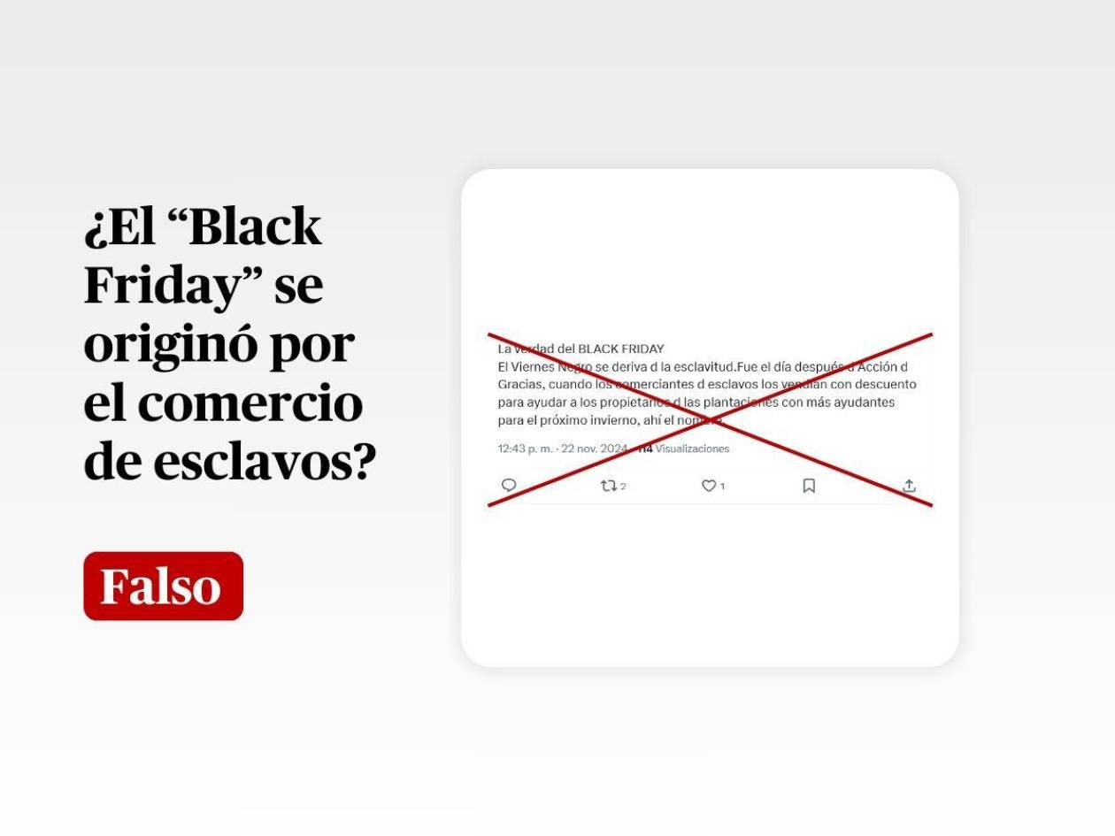 El “Black Friday” no tiene origen en la venta de esclavos en Estados Unidos