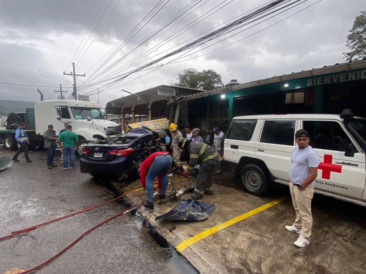 Una persona muerta y otra lesionada deja accidente en el Lago de Yojoa