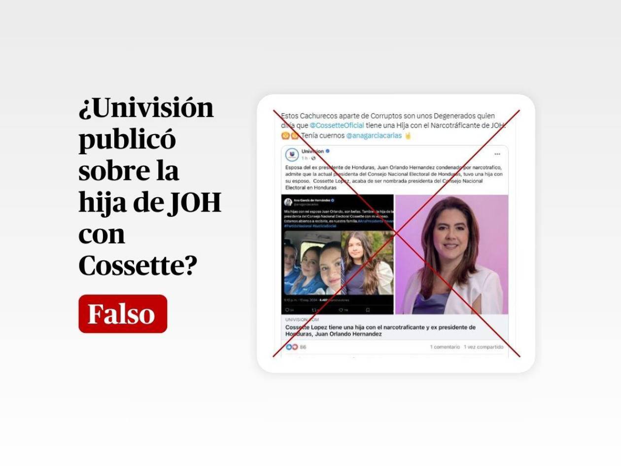 Univisión no publicó que Ana García admitió que JOH y Cossette López tienen una hija