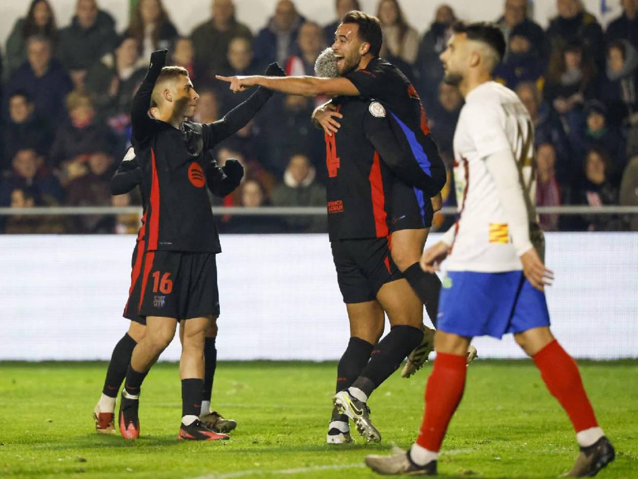 Barcelona golea al Barbastro y se clasifica a octavos de final en la Copa del Rey