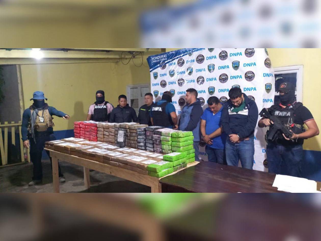 Incautan en Copán 180 kilos de cocaína que iba para Estados Unidos