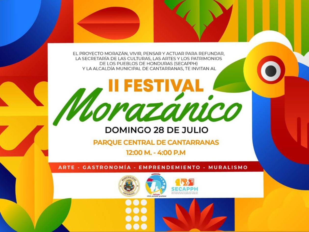 Cantarranas celebrará su II Festival Morazánico con arte y gastronomía