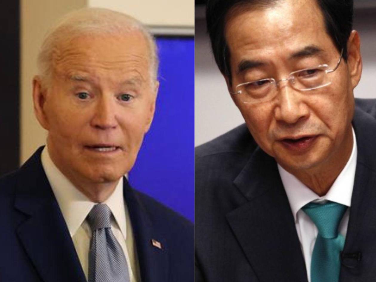 Primer ministro surcoreano habla por teléfono con Biden tras el cese de Yoon