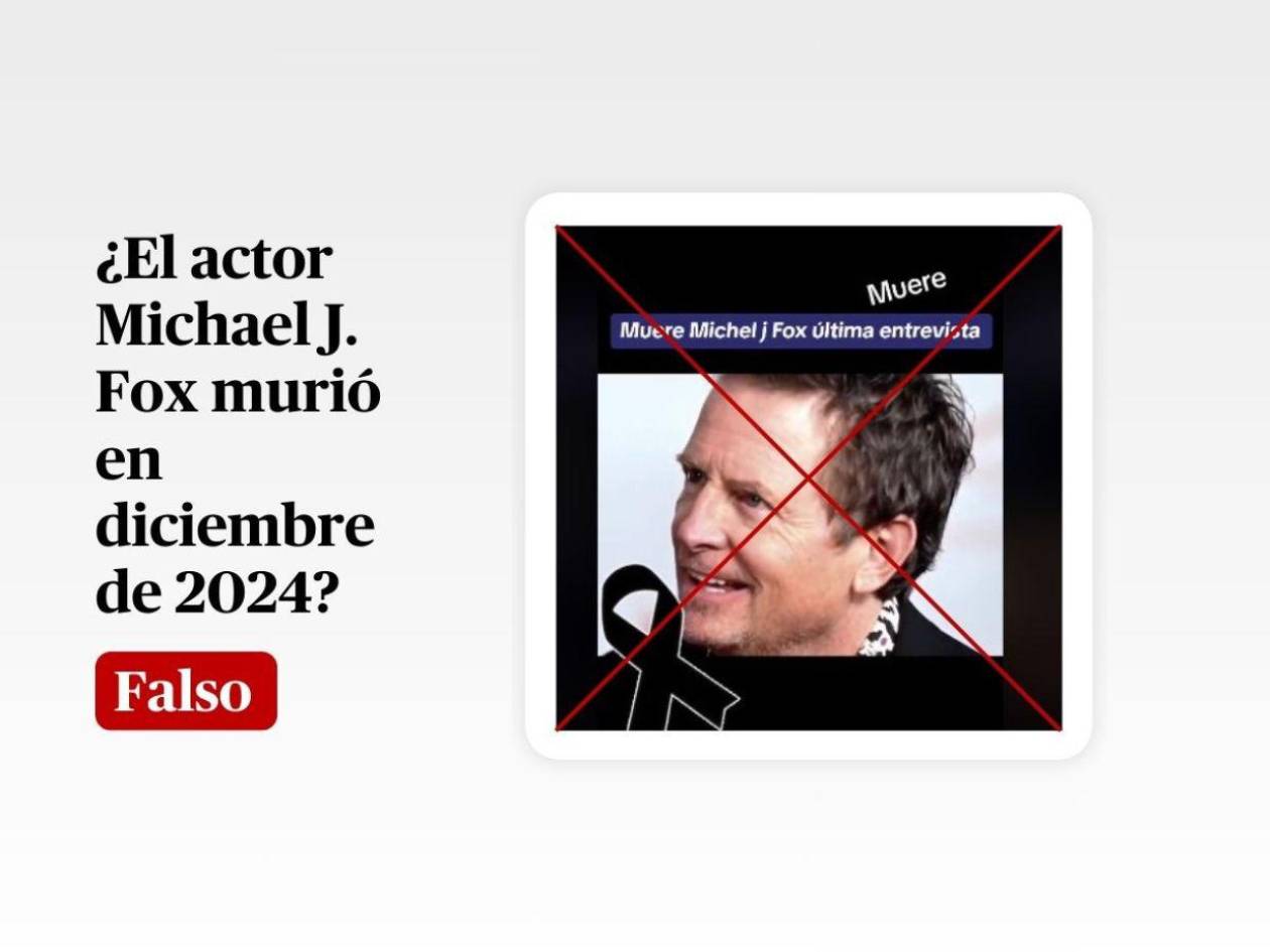 Es falso que Michael J. Fox murió en diciembre de 2024, es un bulo