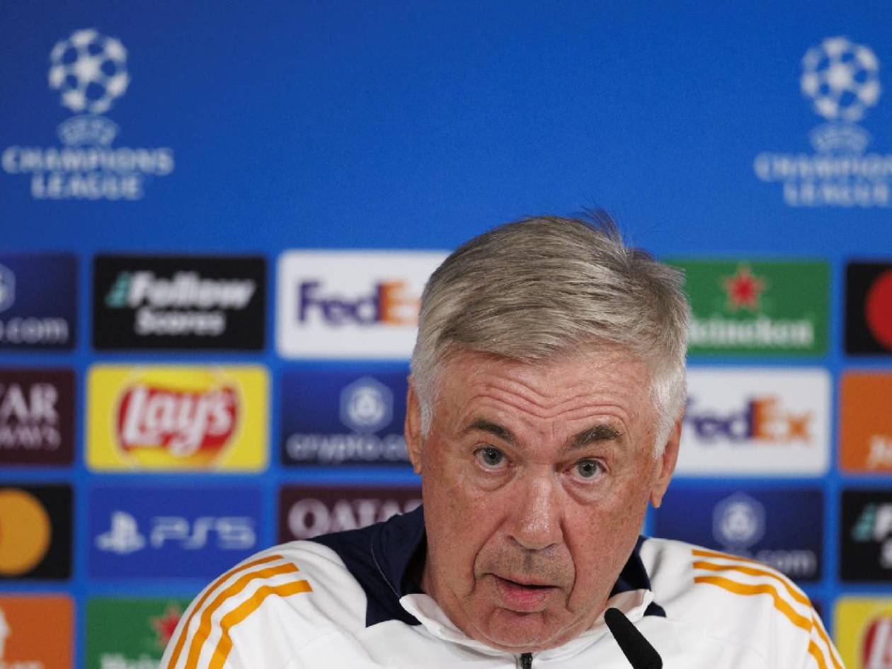 Ancelotti previo a enfrentar a Milan en Champions League: “No tengo gana de hablar de fútbol”