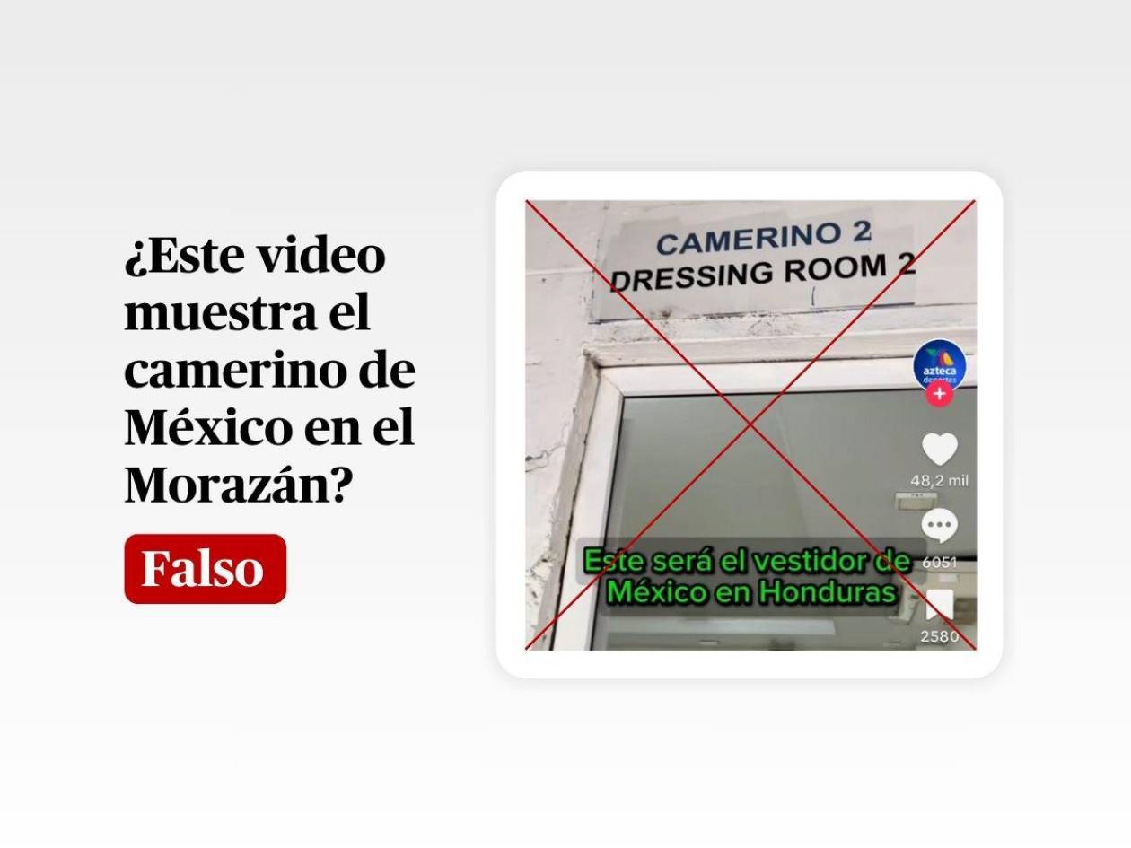 Falso que video del camerino deplorable es el que se asignó a México para el partido ante Honduras