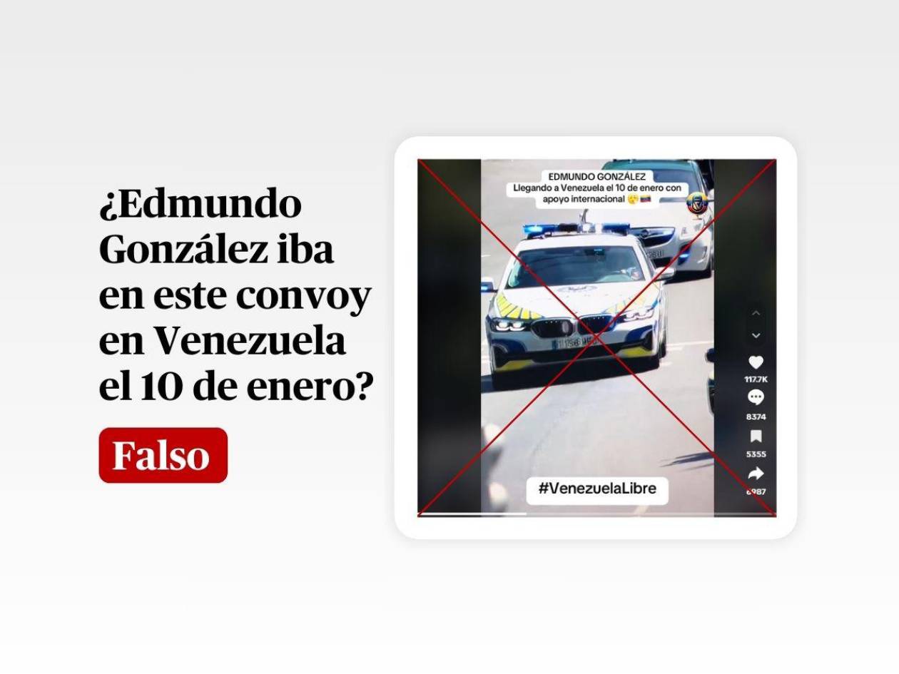 Video muestra convoy de Petro en España en 2023, no de González en Venezuela en 2025