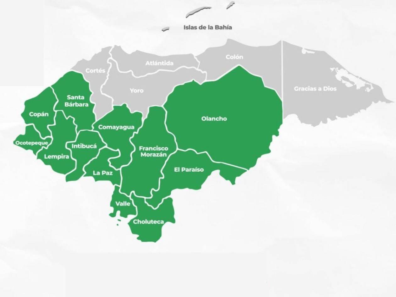 Declaran alerta verde en 12 departamentos de Honduras por lluvias