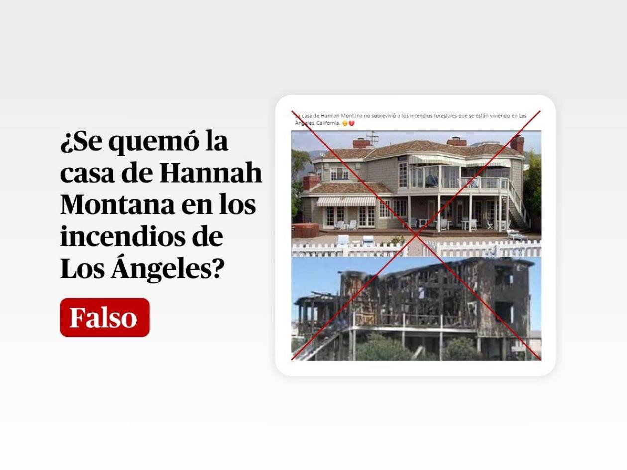 Esta foto no muestra la casa de Hannah Montana quemada por los incendios de Los Ángeles