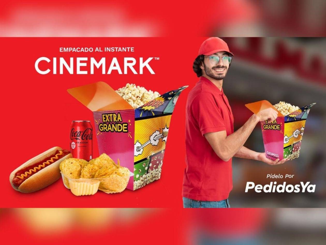 El sabor de Cinemark llega a tu casa a través de Pedidos Ya