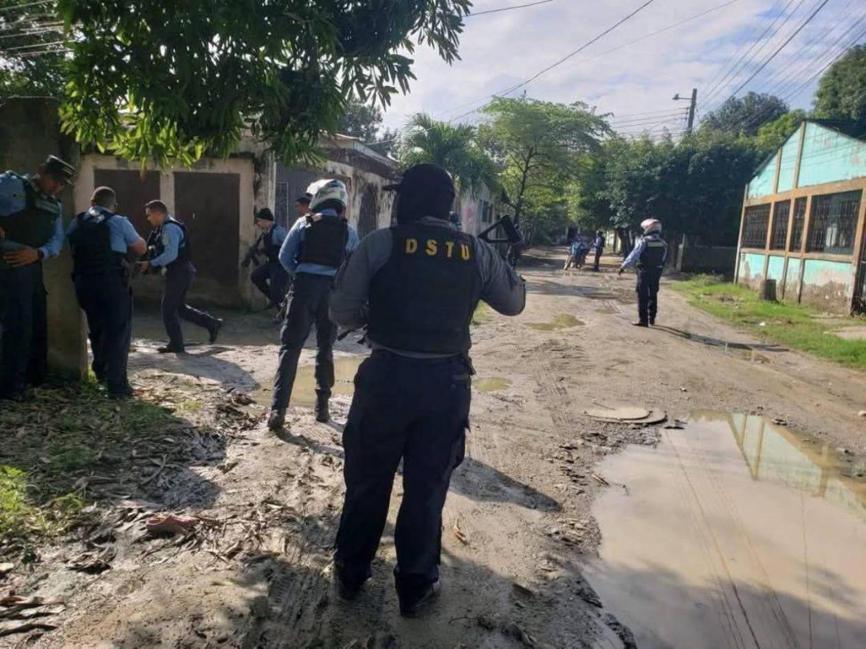 Capturan a tres pandilleros tras enfrentamiento con policías en Chamelecón