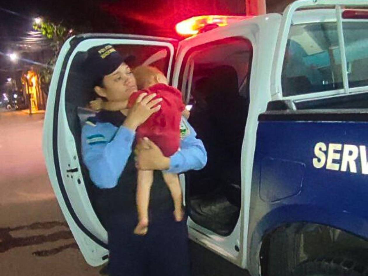 Abandonan a niña de 6 meses cerca de una posta policial en la Rivera Hernández