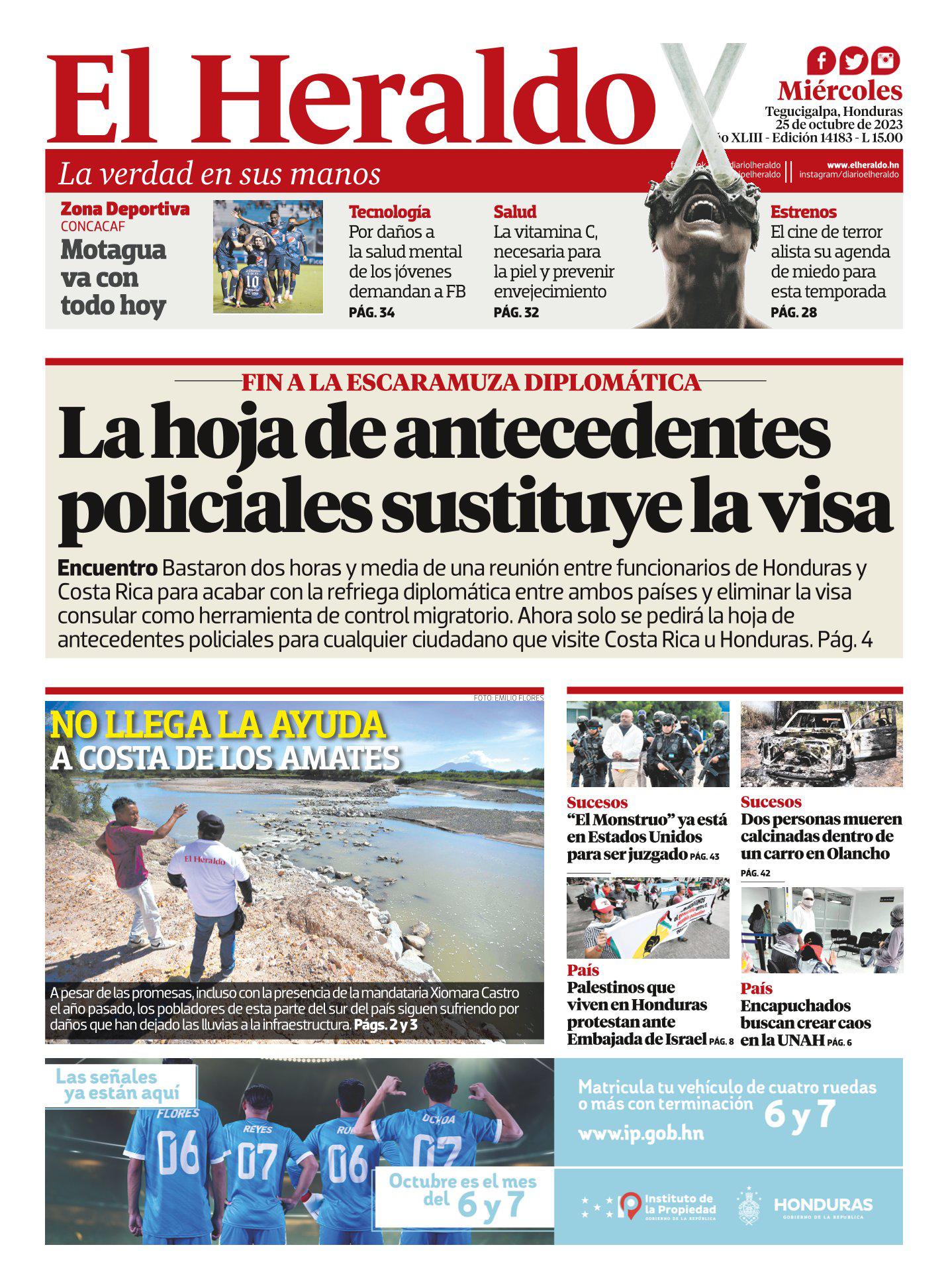 La hoja de antecedentes policiales sustituye la visa