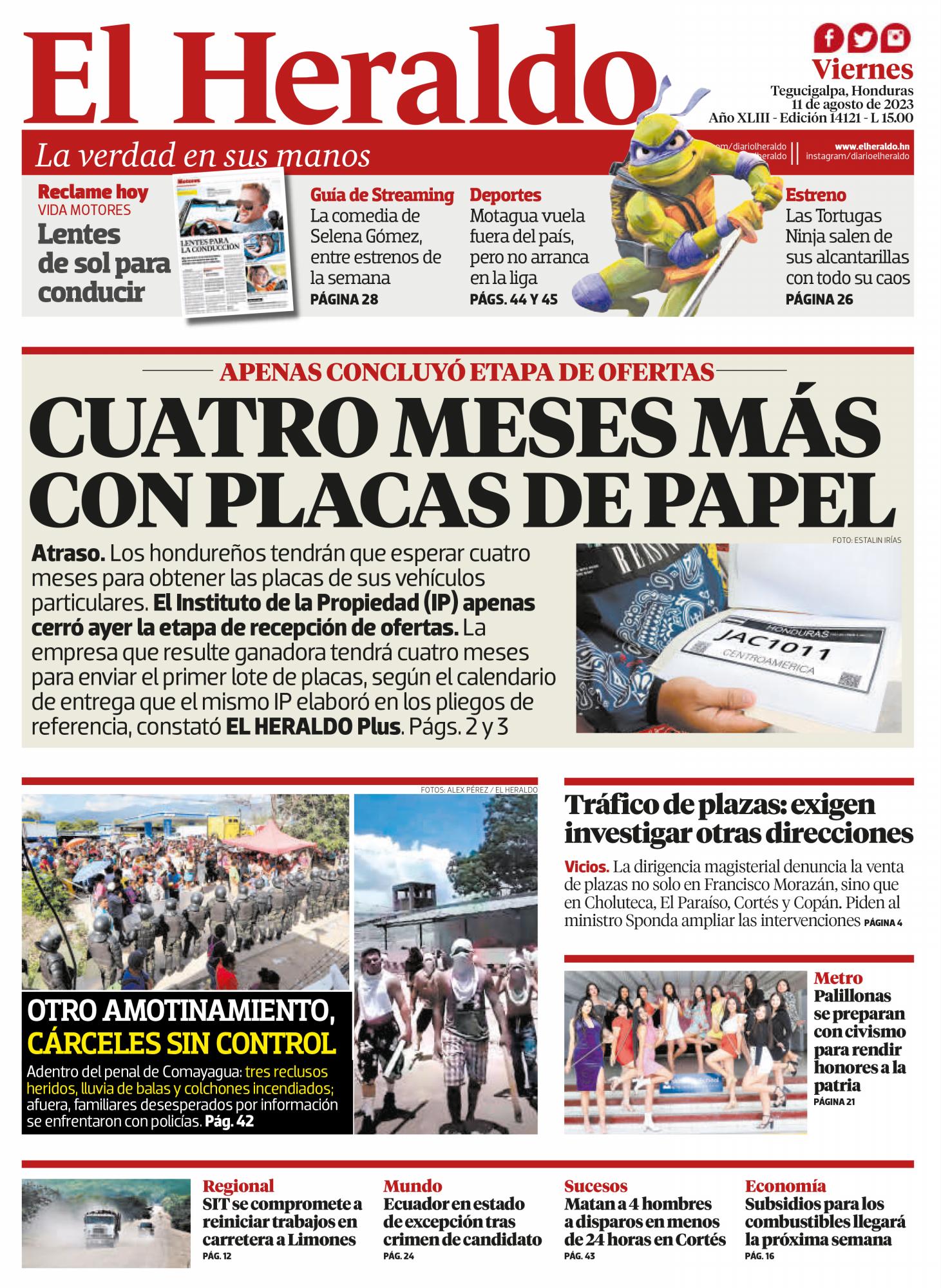 Cuatro meses más con placas de papel