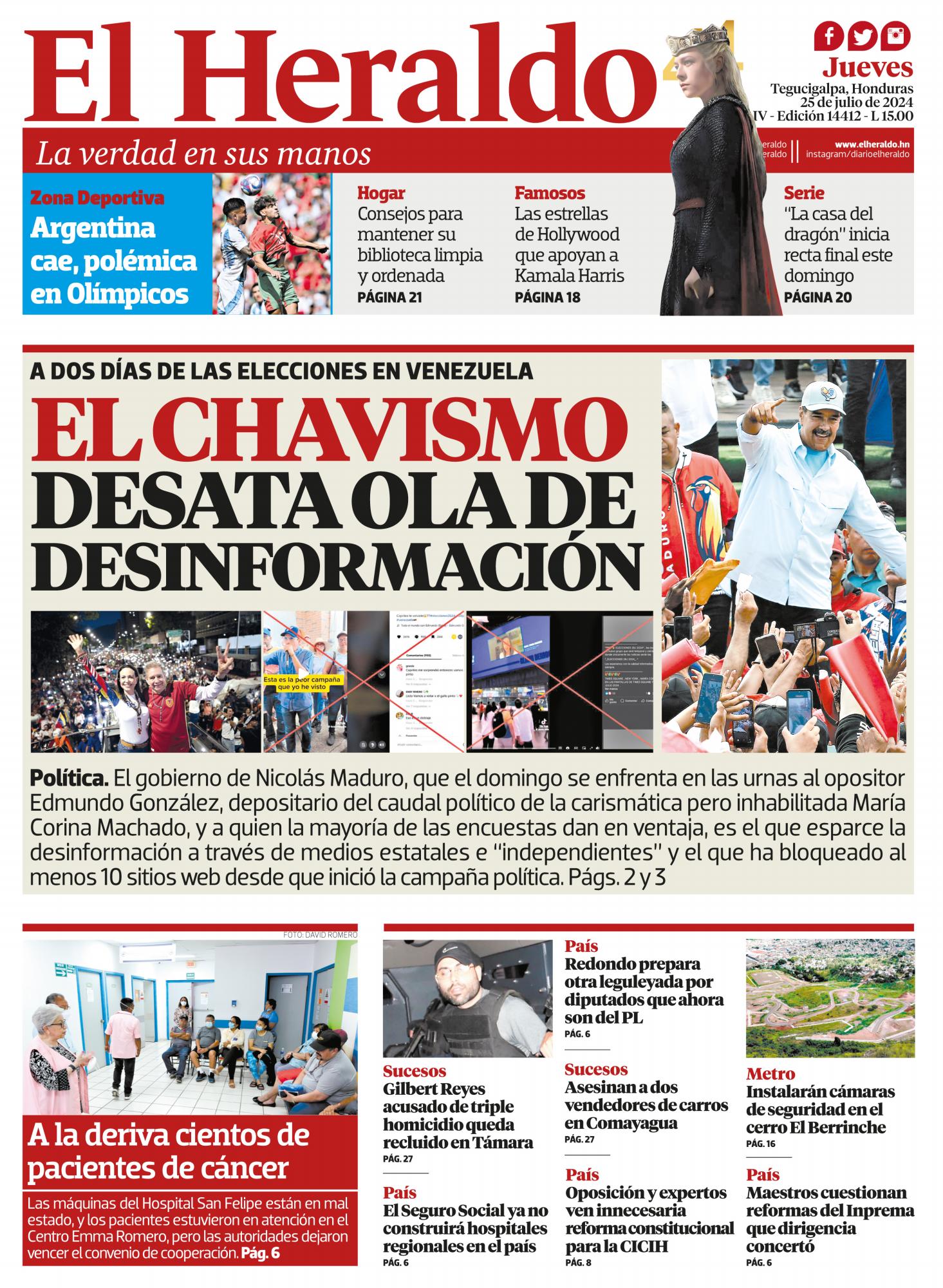 El chavismo desata ola de desinformación