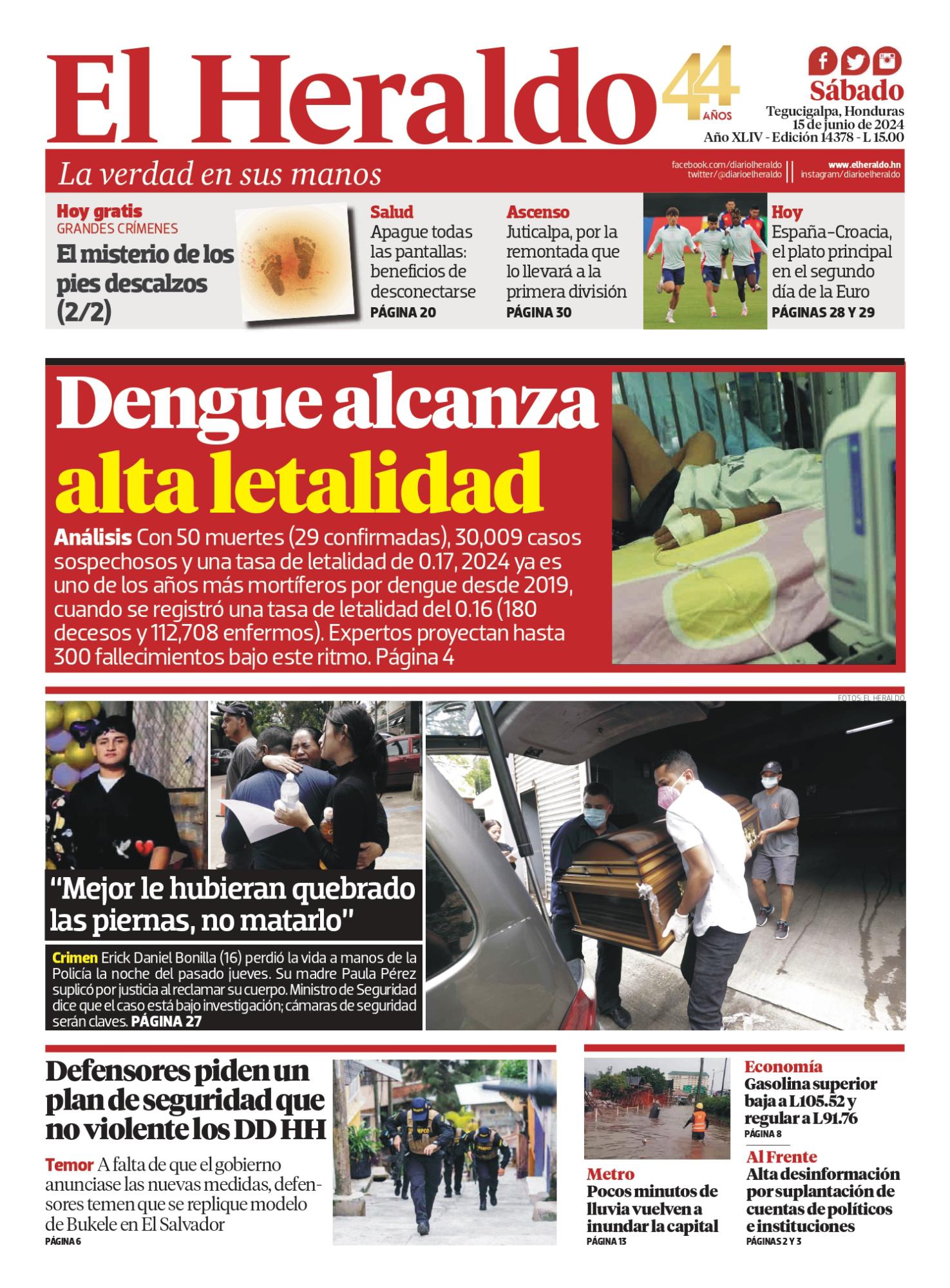 Dengue alcanza alta letalidad