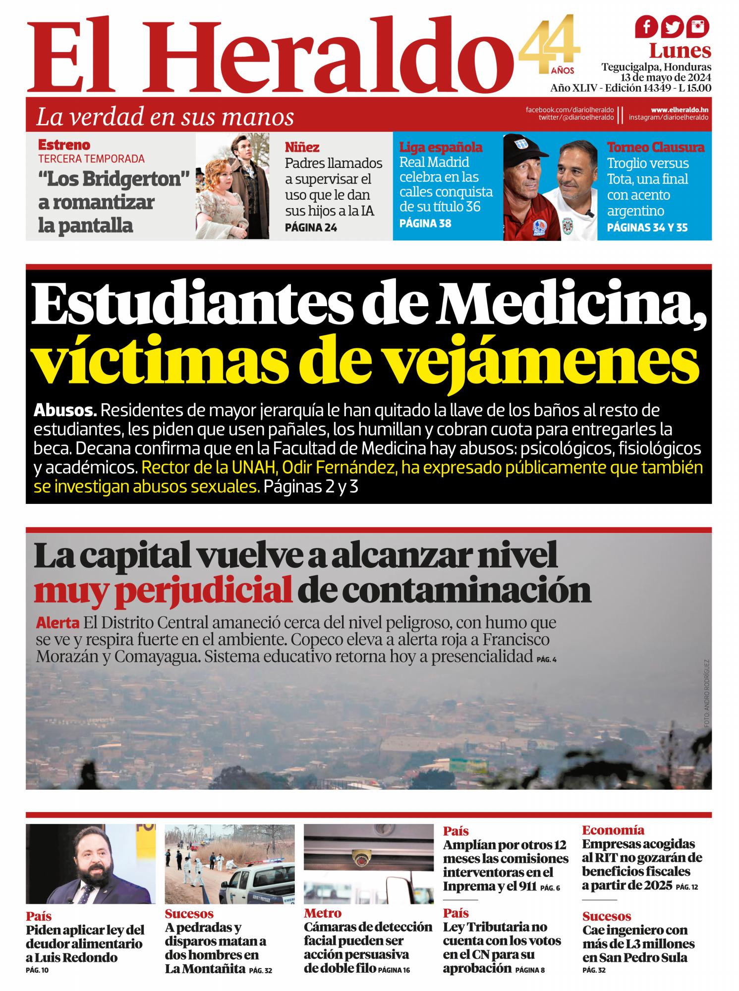 Estudiantes de Medicina, víctimas de vejámenes