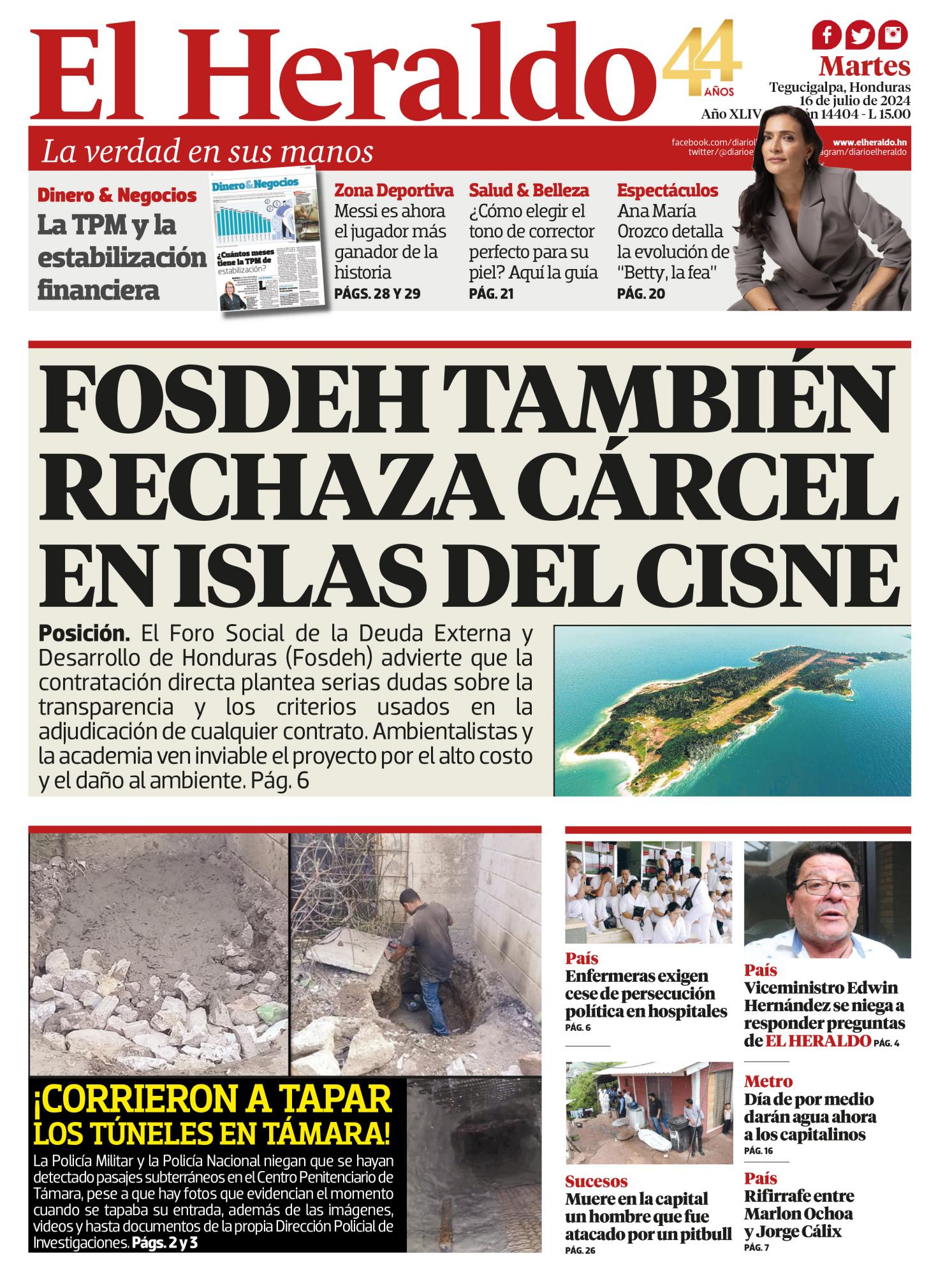 Fosdeh también rechaza cárcel en Islas del Cisne