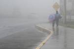 En la imagen se muestra las fuertes lluvias en los países centroamericanos causadas por la tormenta tropical Pilar.