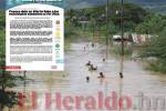 Al menos 24 horas durará la alerta roja en los municipios aledaños a las riberas del río Ulúa.