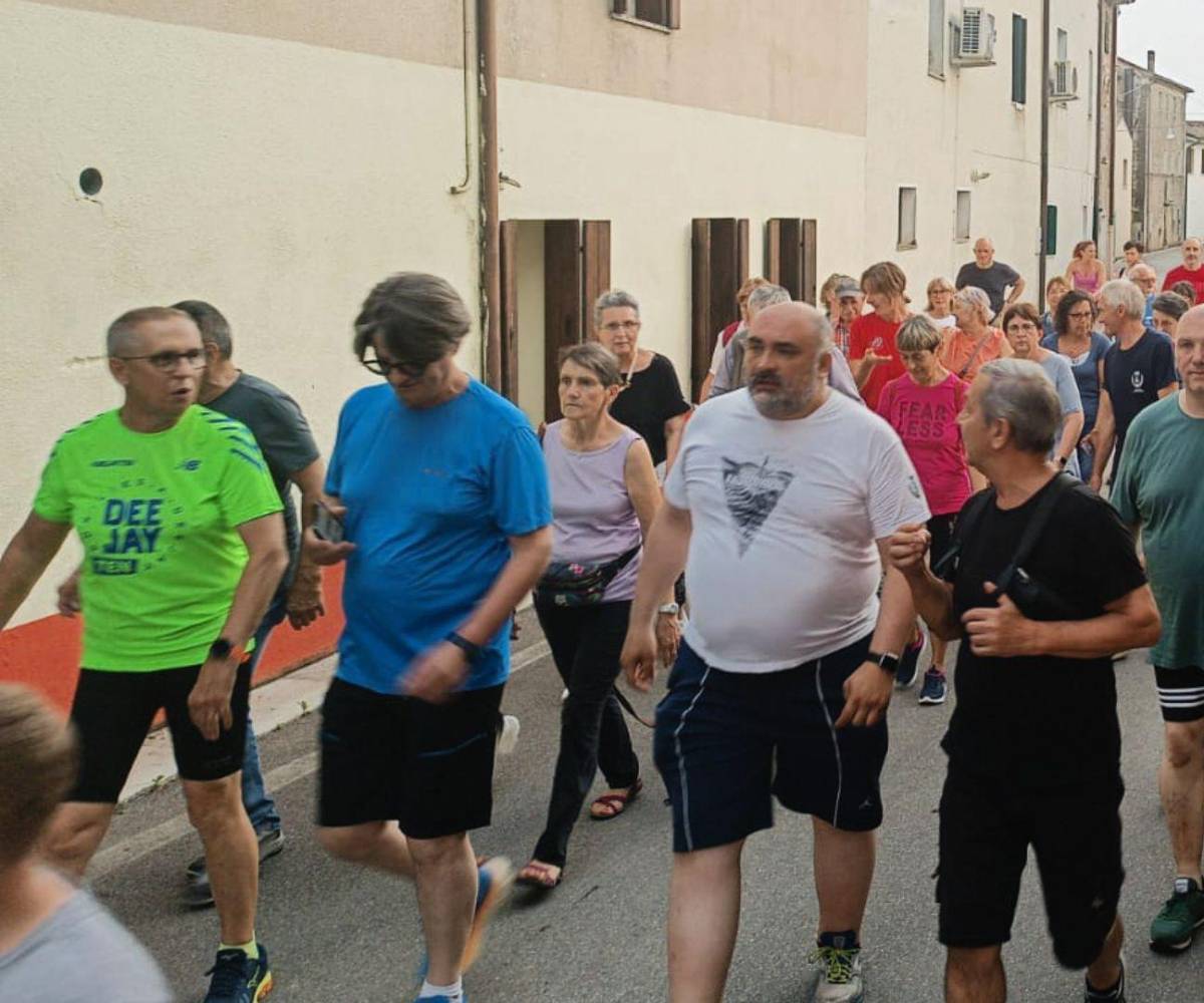 Alcalde de Valdobbiadene se une a la caminata por la salud en Italia