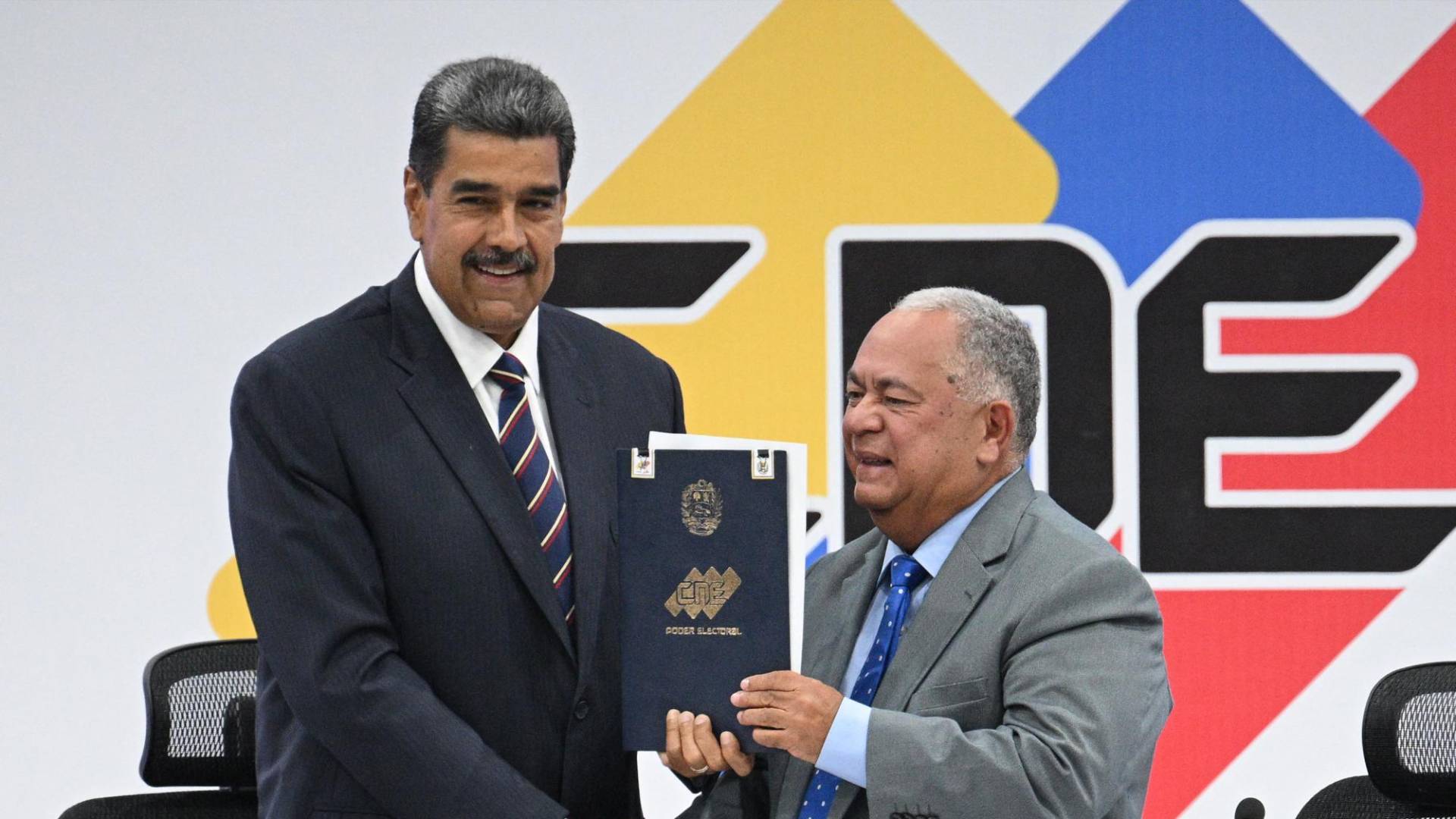 $!El Consejo Nacional de Venezuela oficializó el triunfo de Nicolás Maduro tras los comicios del 28 de julio de 2024. La institución electoral aún no publica las actas que constatan los resultados compartidos en una conferencia de prensa.