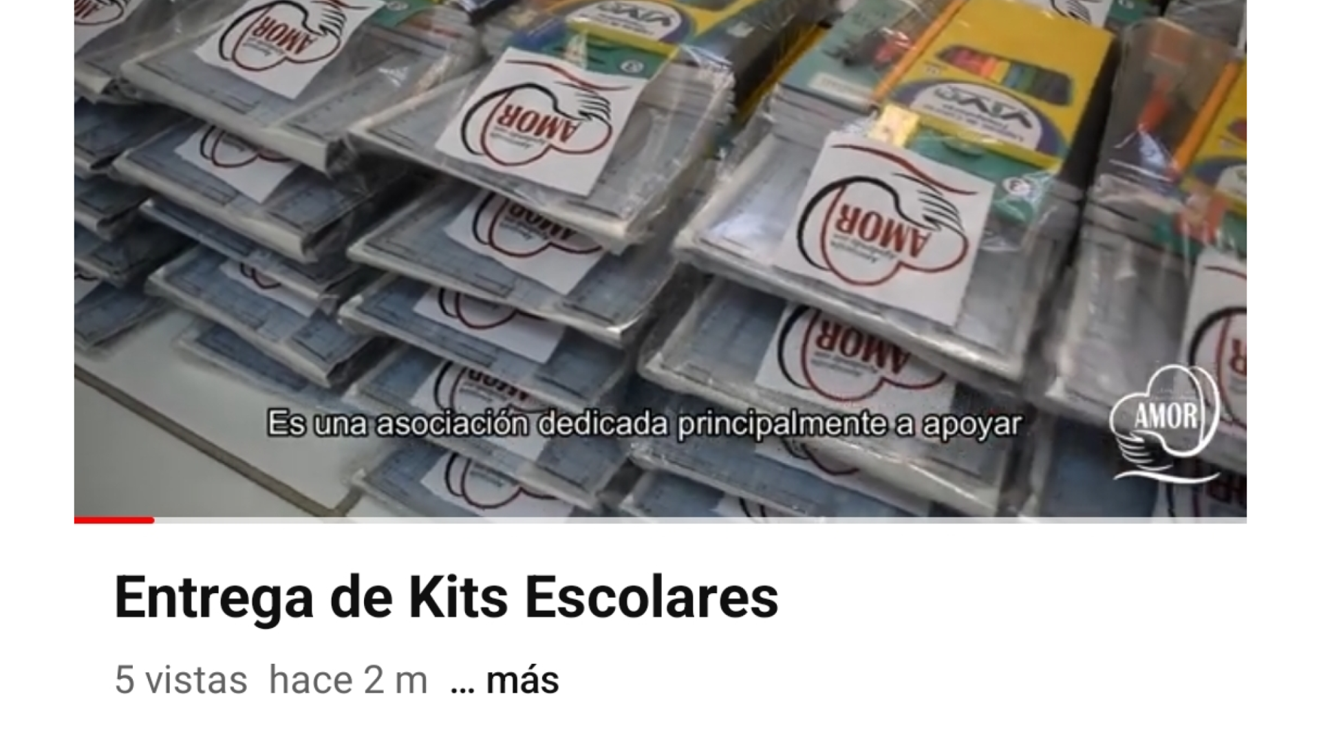 $!La ONG Ayudando con Amor compró 350 kits escolares a un precio de 1.5 millones de lempiras para entregar en una escuela del Distrito Central.