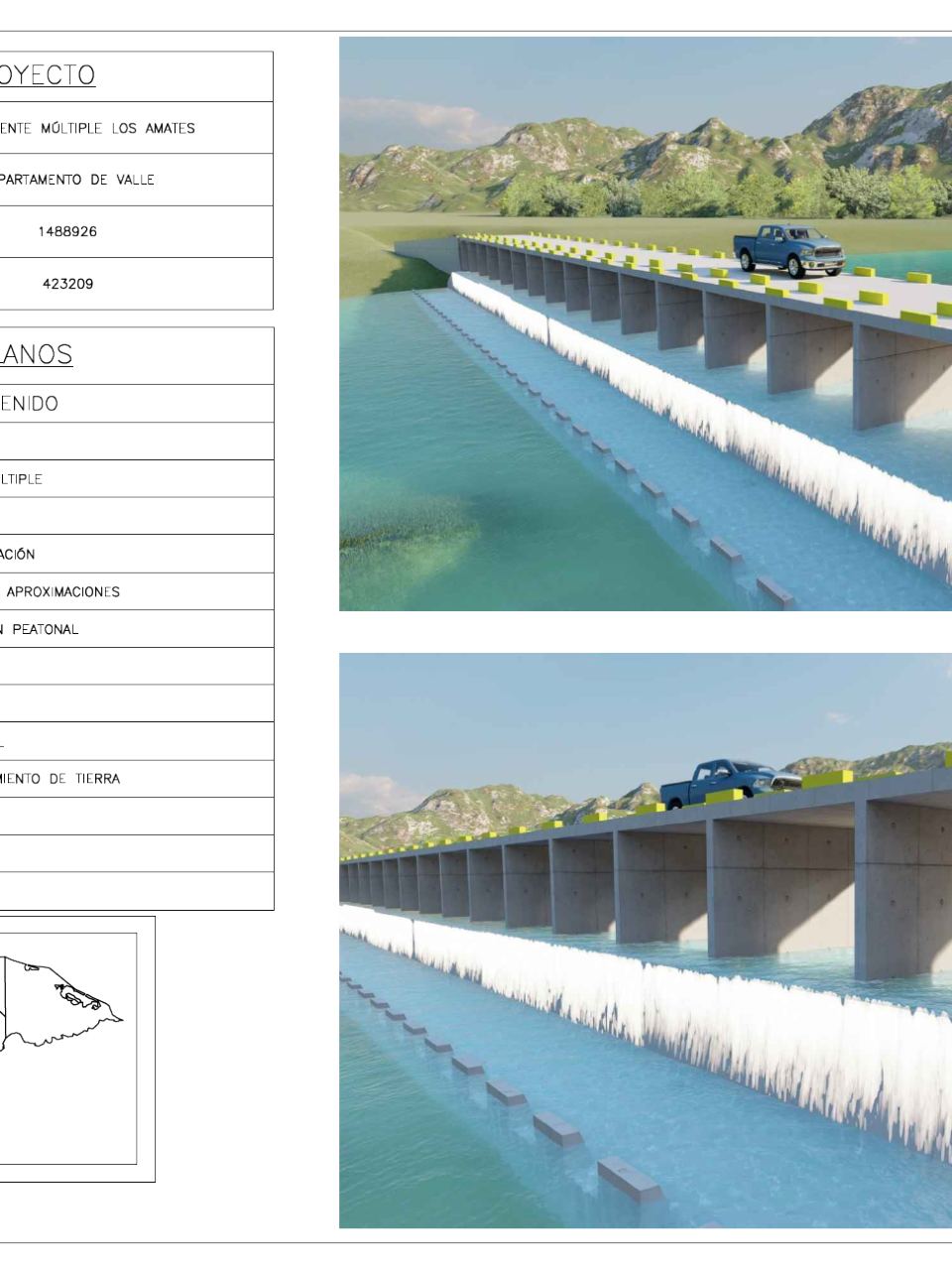 $!La Unidad Investigativa de EL HERALDO Plus accedió al diseño de una caja puente múltiple propuesta en un estudio de la Cooperación Suiza, con el propósito de terminar el problema de la incomunicación en tiempo de lluvia en la Costa de los Amates.