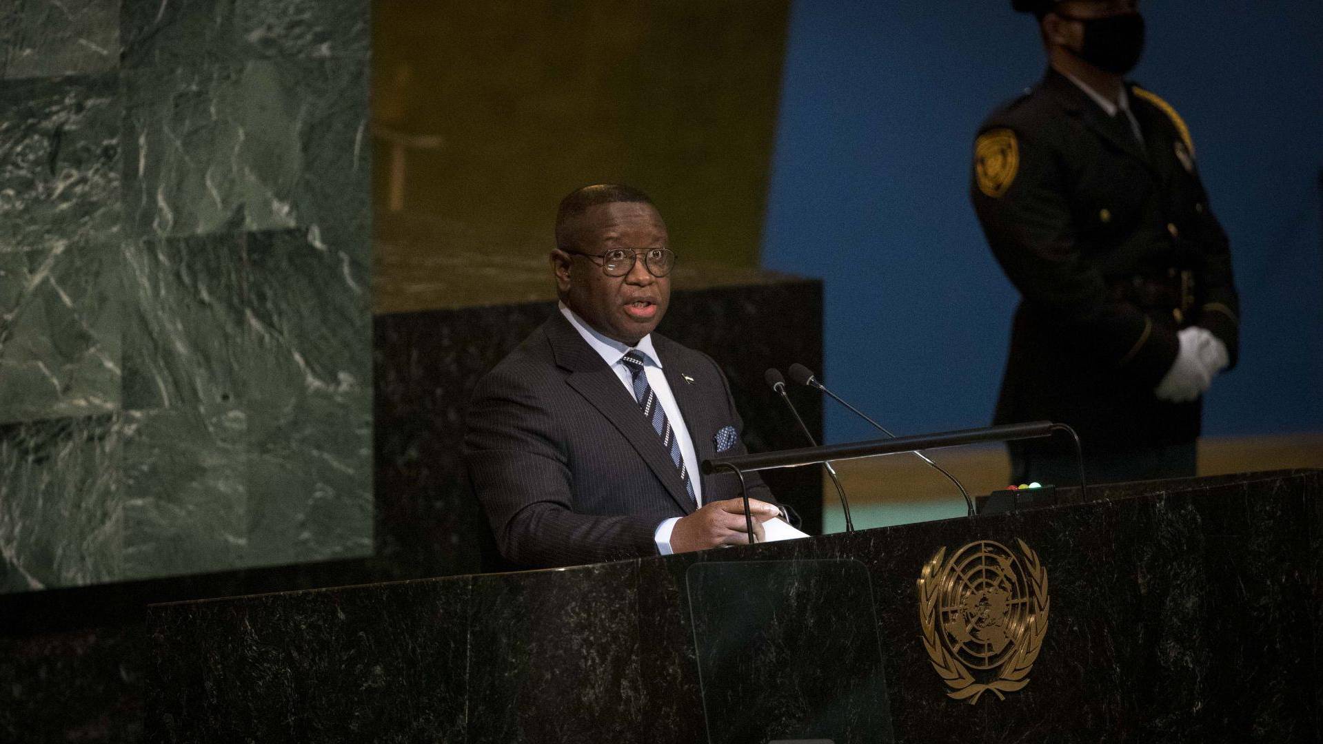 $!El Presidente Julius Maada Bio de Sierra Leona ha promovido los derechos de las niñas. En la Asamblea General de la ONU.