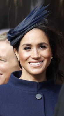 Elegante y discreta, así lució Meghan Markle en la boda de la princesa Eugenia