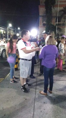 Con globos y carteles, ceibeños marcharon exigiendo justicia para hija de jueza víctima de violación