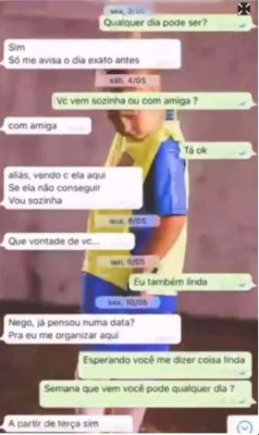 FOTOS: Sale a la luz el chat completo de WhatsApp entre Neymar y Najila Trindade, la modelo que lo acusa de violación