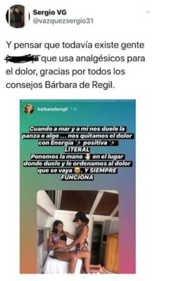 Los divertidos memes por la 'técnica' de Bárbara de Regil para curar el dolor