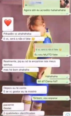 FOTOS: Sale a la luz el chat completo de WhatsApp entre Neymar y Najila Trindade, la modelo que lo acusa de violación